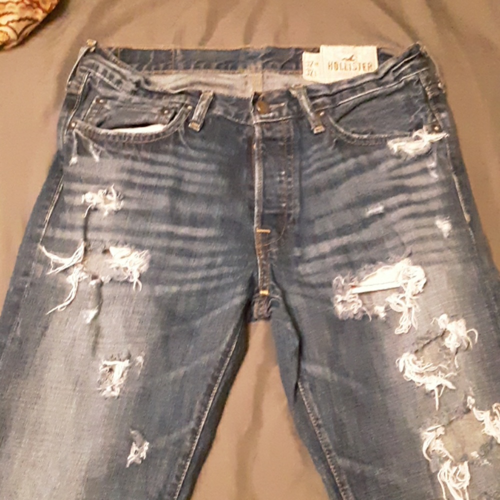 Hollister destroyed denim
